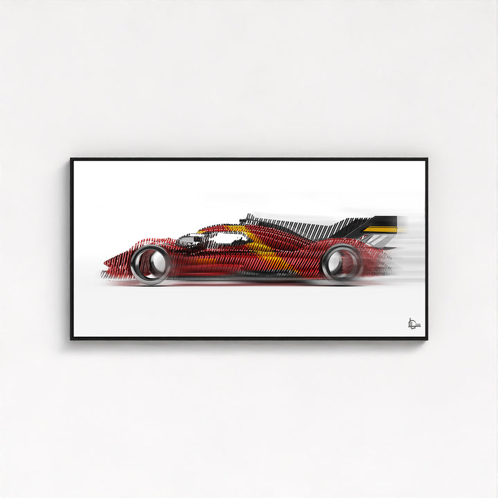 Ferrari 499P Le Mans Winner 2023 - Framed Canvas