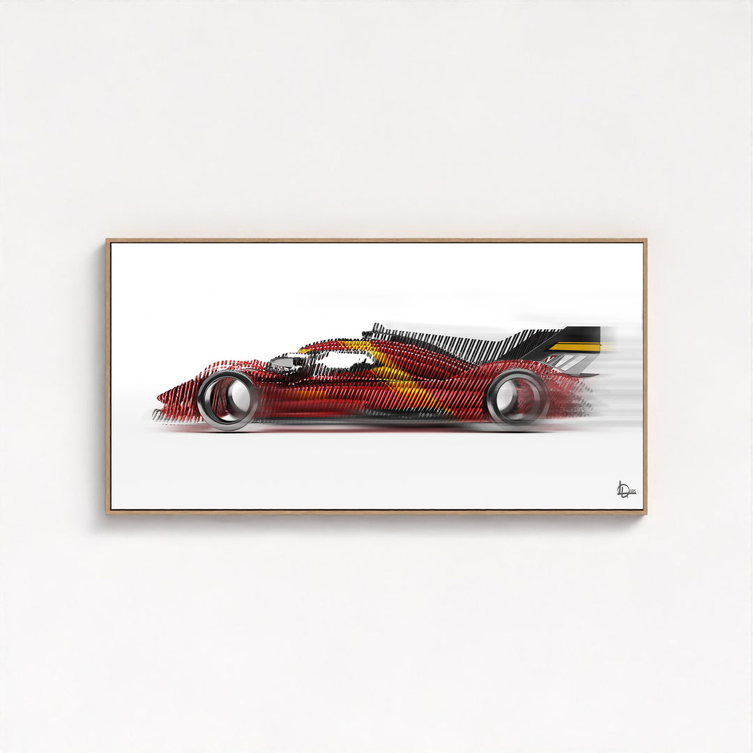 Ferrari 499P Le Mans Winner 2023 - Framed Canvas
