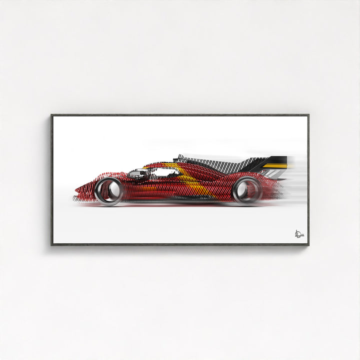 Ferrari 499P Le Mans Winner 2023 - Framed Canvas