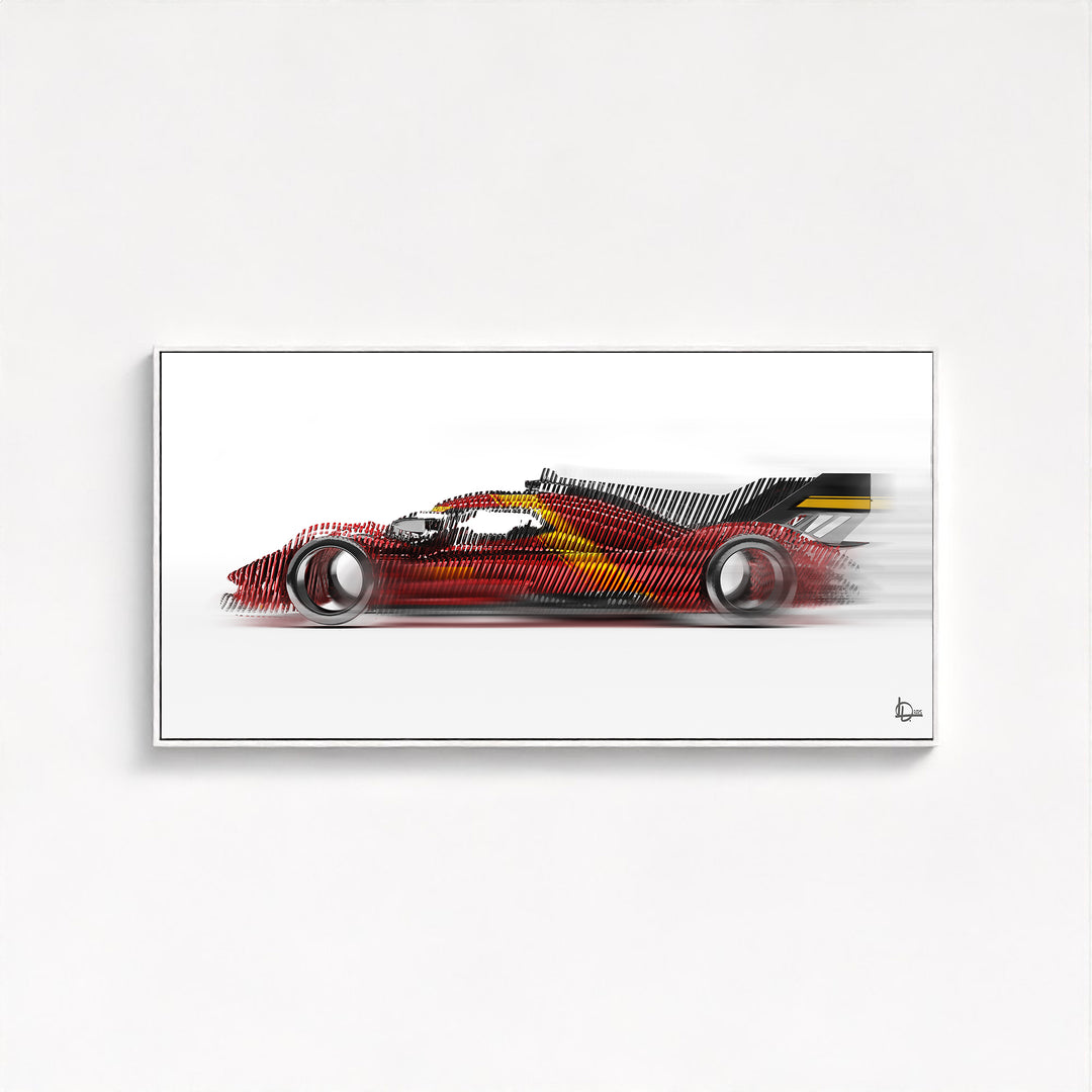 Ferrari 499P Le Mans Winner 2023 - Framed Canvas