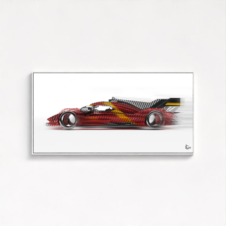 Ferrari 499P Le Mans Winner 2023 - Framed Canvas