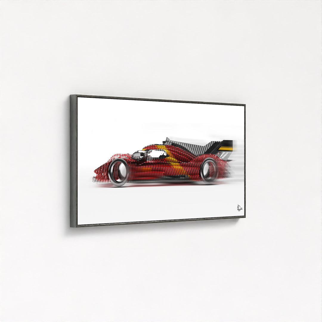 Ferrari 499P Le Mans Winner 2023 - Framed Canvas