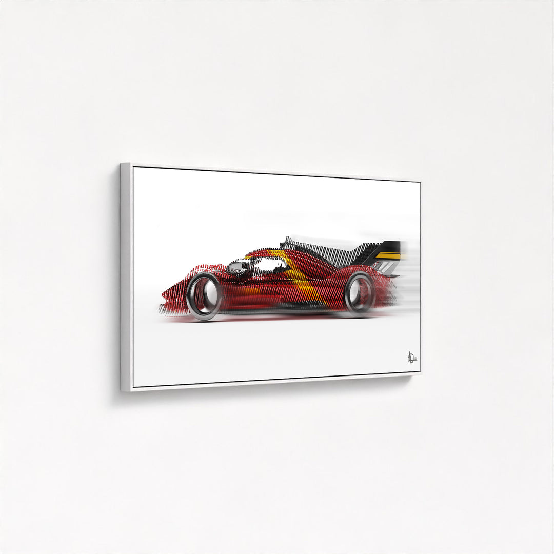 Ferrari 499P Le Mans Winner 2023 - Framed Canvas