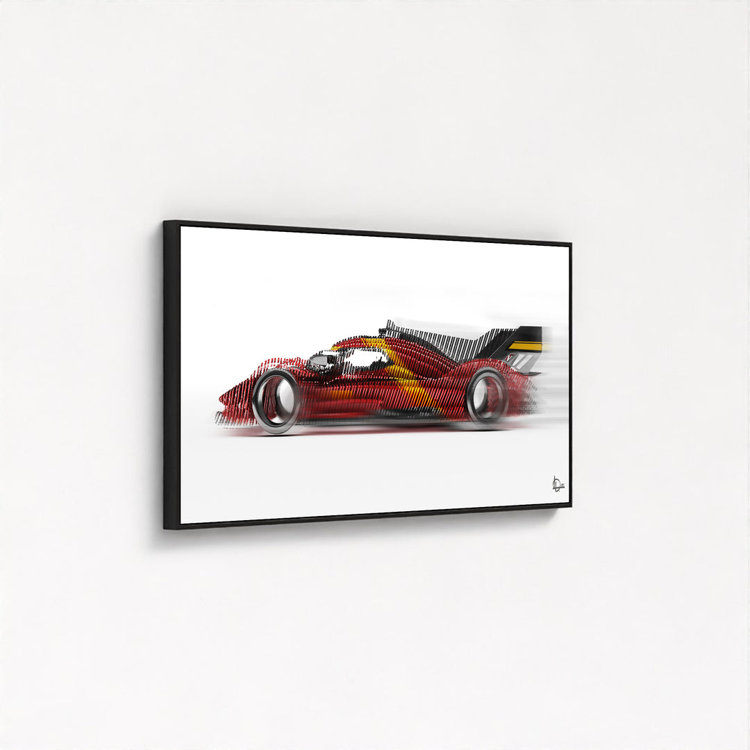 Ferrari 499P Le Mans Winner 2023 - Framed Canvas