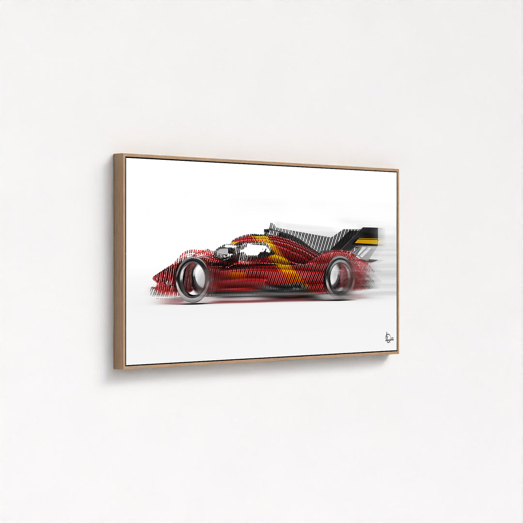 Ferrari 499P Le Mans Winner 2023 - Framed Canvas
