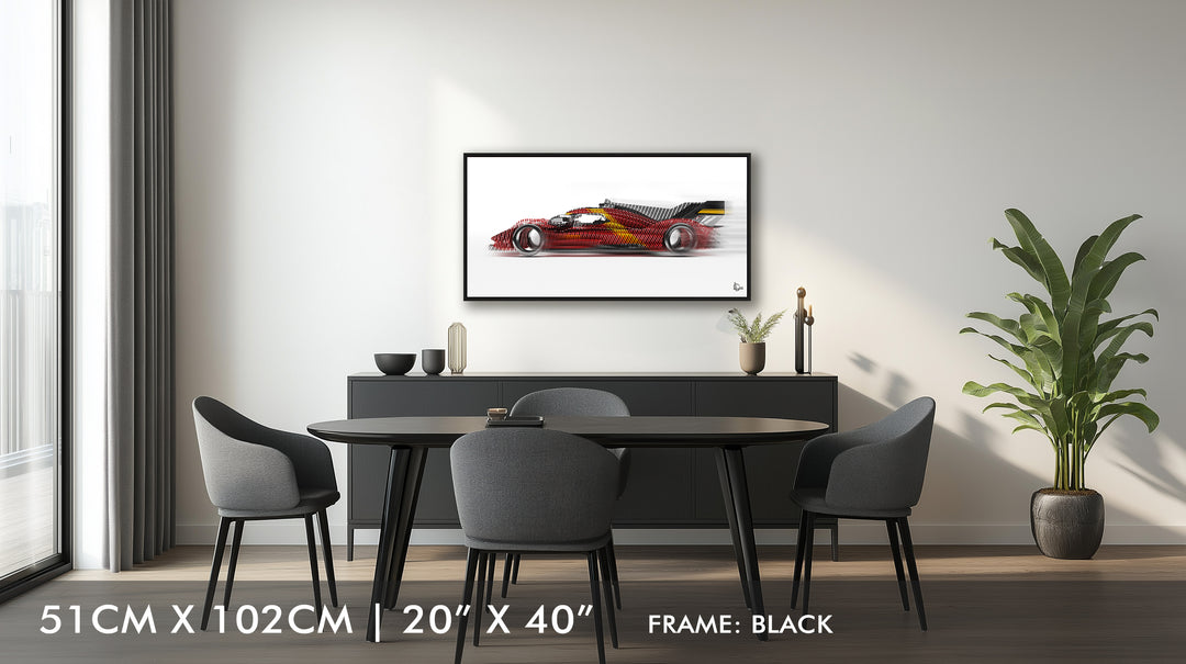 Ferrari 499P Le Mans Winner 2023 - Framed Canvas