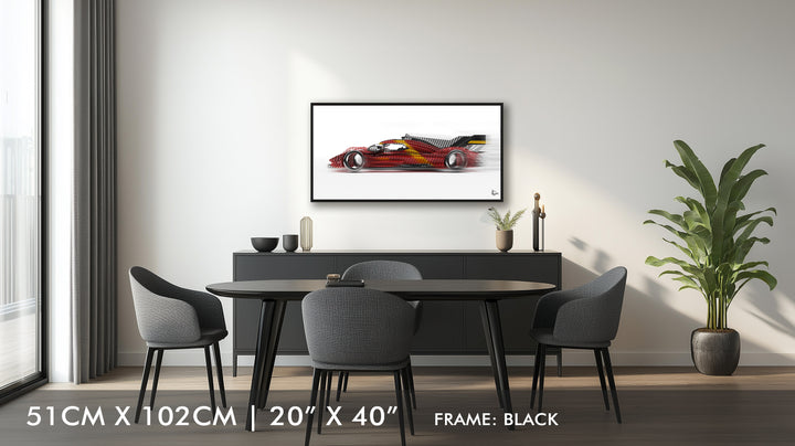 Ferrari 499P Le Mans Winner 2023 - Framed Canvas