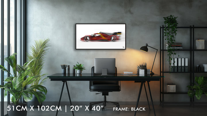 Ferrari 499P Le Mans Winner 2023 - Framed Canvas