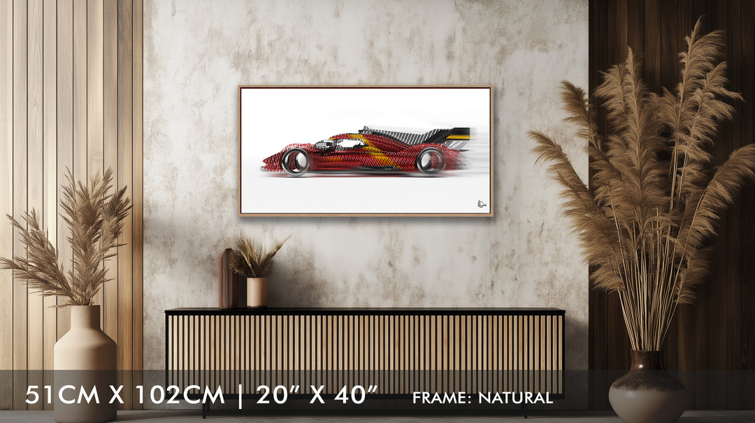Ferrari 499P Le Mans Winner 2023 - Framed Canvas