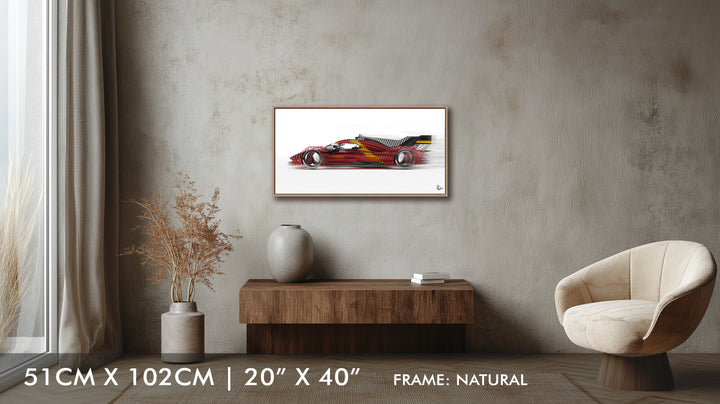 Ferrari 499P Le Mans Winner 2023 - Framed Canvas