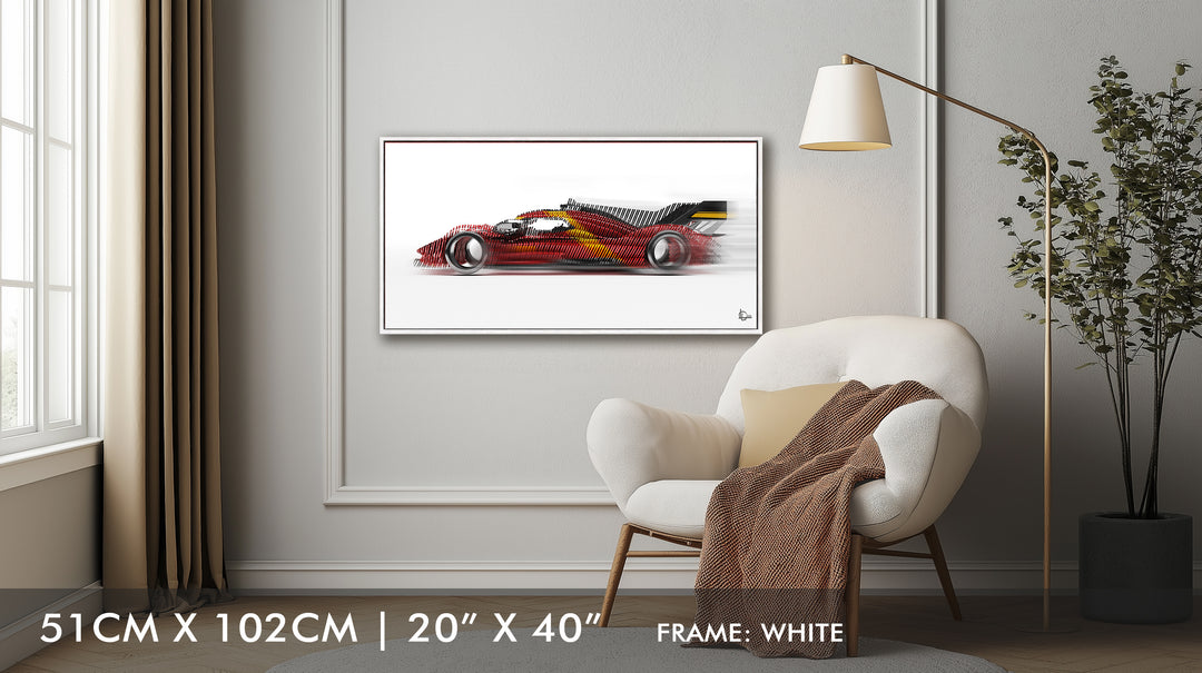 Ferrari 499P Le Mans Winner 2023 - Framed Canvas