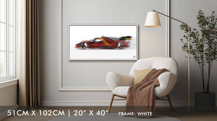 Ferrari 499P Le Mans Winner 2023 - Framed Canvas