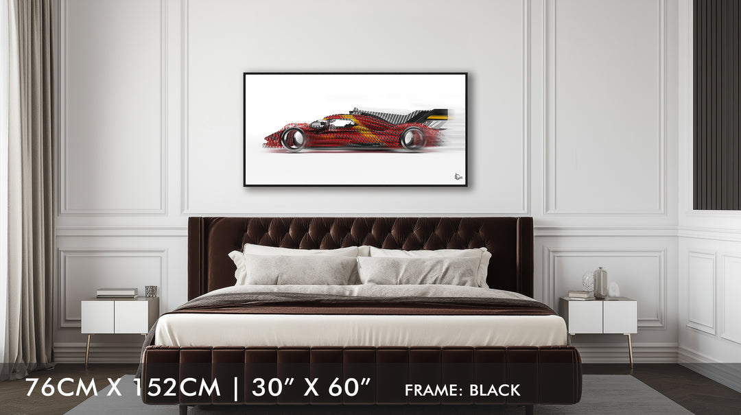 Ferrari 499P Le Mans Winner 2023 - Framed Canvas