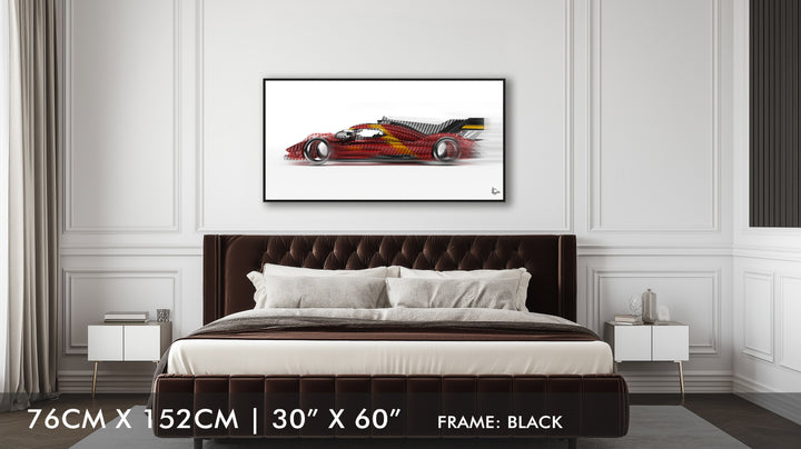 Ferrari 499P Le Mans Winner 2023 - Framed Canvas