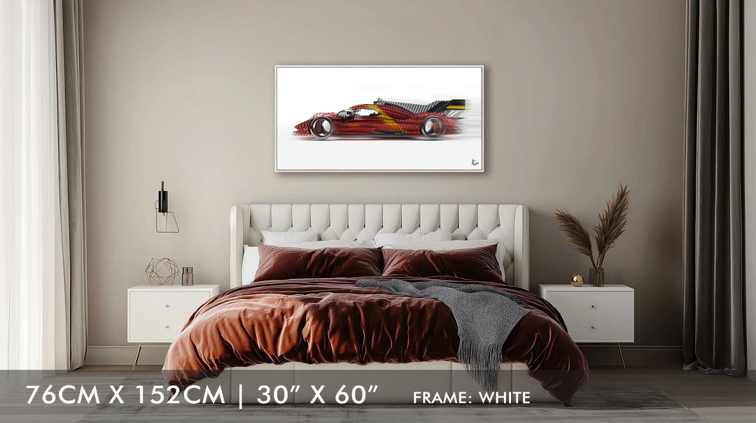 Ferrari 499P Le Mans Winner 2023 - Framed Canvas