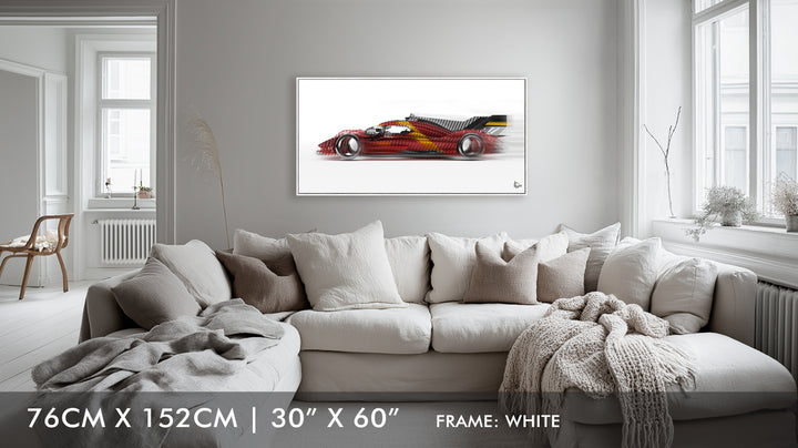Ferrari 499P Le Mans Winner 2023 - Framed Canvas