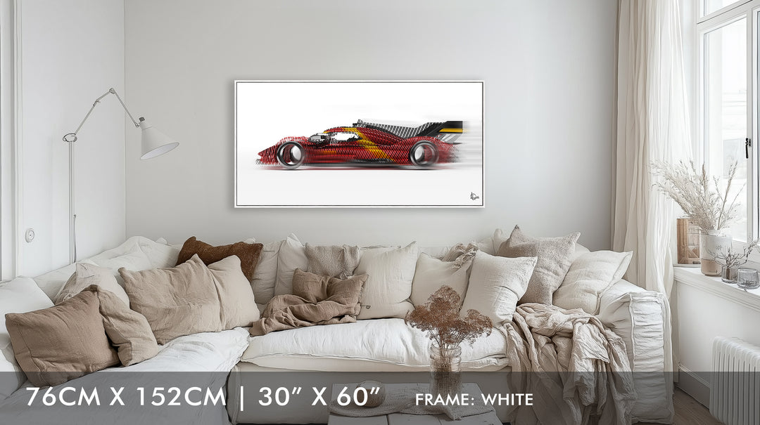 Ferrari 499P Le Mans Winner 2023 - Framed Canvas