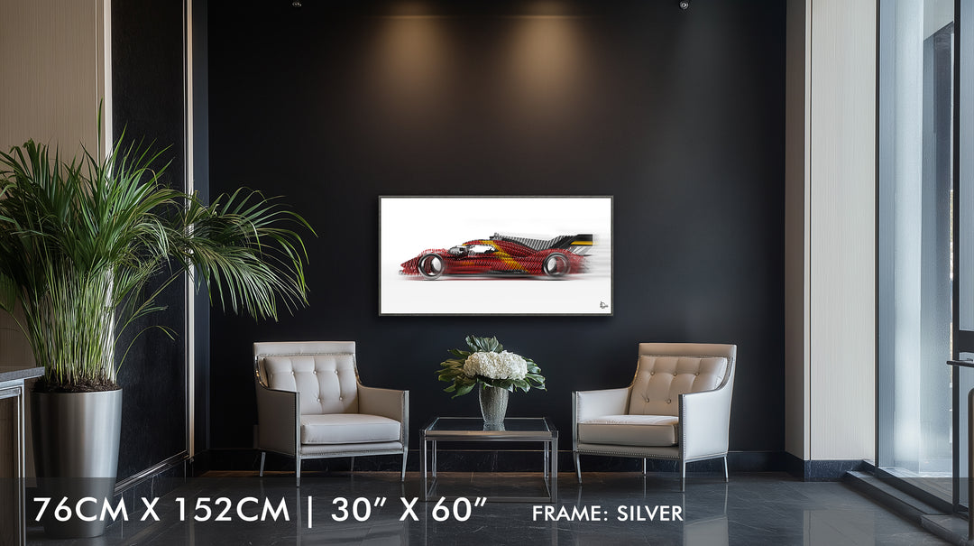 Ferrari 499P Le Mans Winner 2023 - Framed Canvas