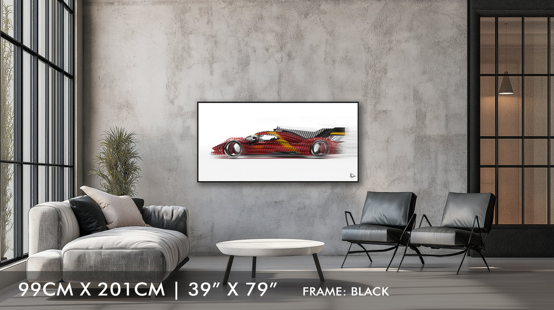 Ferrari 499P Le Mans Winner 2023 - Framed Canvas