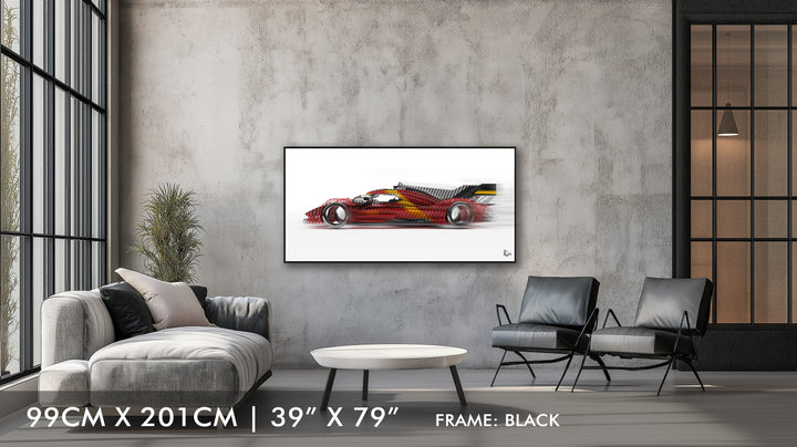 Ferrari 499P Le Mans Winner 2023 - Framed Canvas