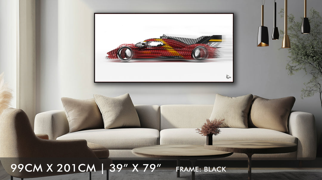 Ferrari 499P Le Mans Winner 2023 - Framed Canvas