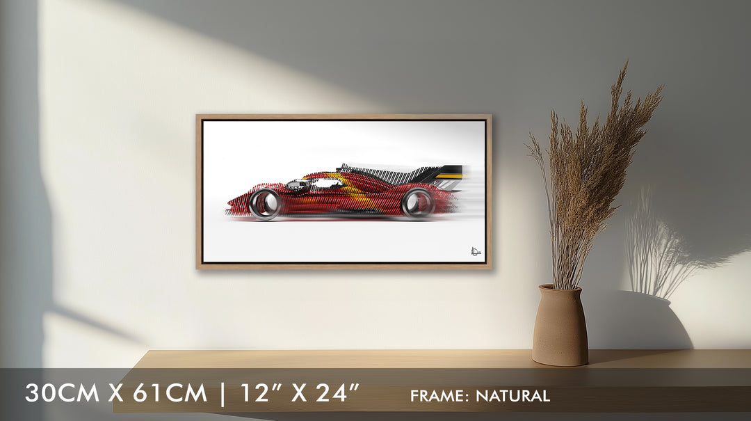 Ferrari 499P Le Mans Winner 2023 - Framed Canvas