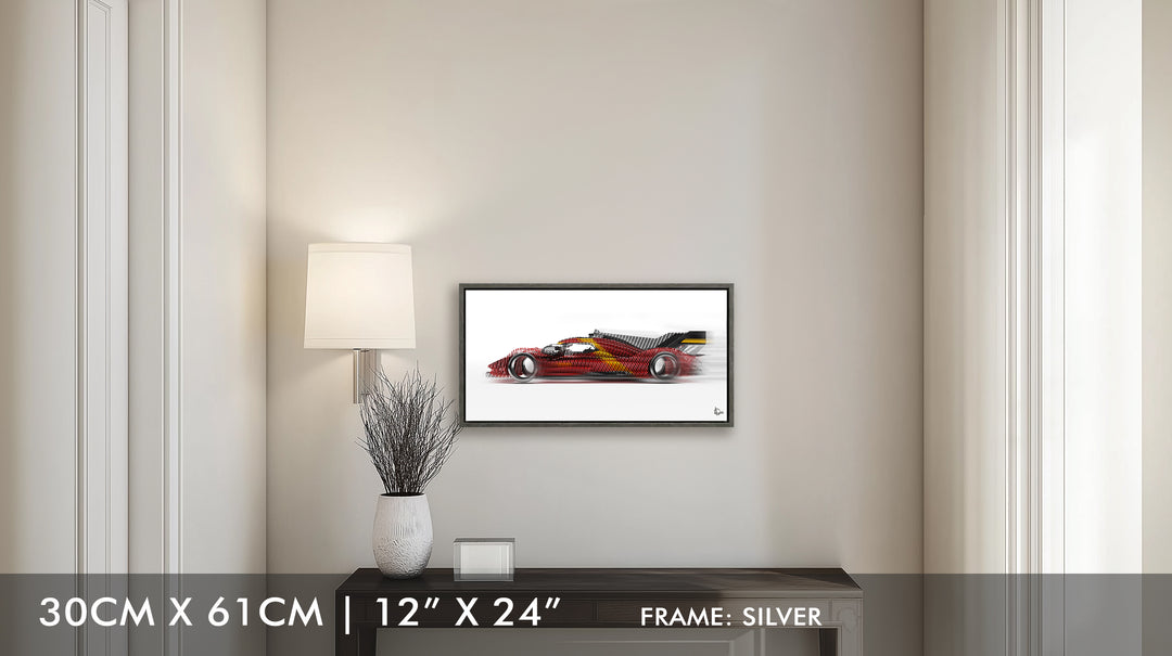 Ferrari 499P Le Mans Winner 2023 - Framed Canvas