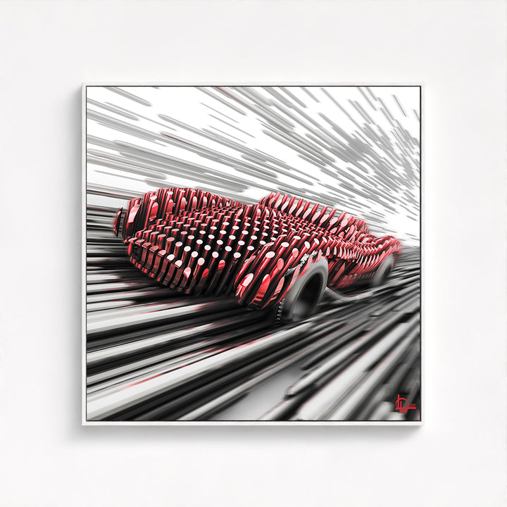 Ferrari Testa Rossa 250 - "The Charge" - Framed Canvas