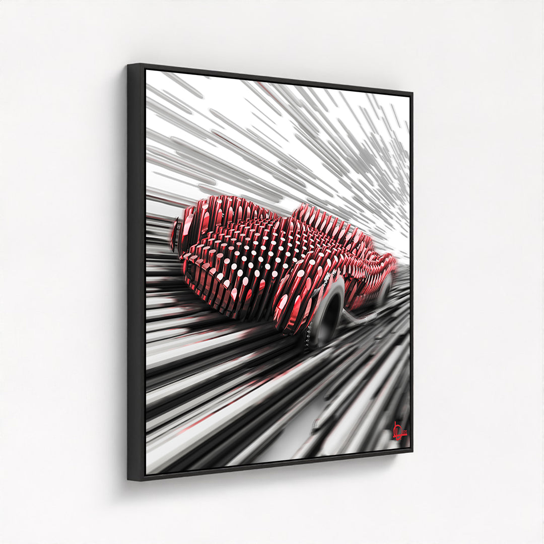 Ferrari Testa Rossa 250 - "The Charge" - Framed Canvas
