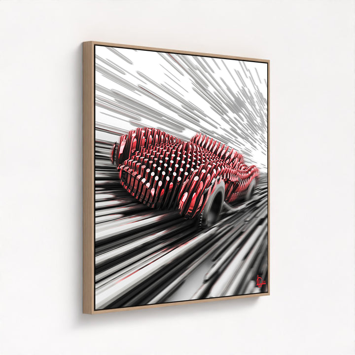 Ferrari Testa Rossa 250 - "The Charge" - Framed Canvas