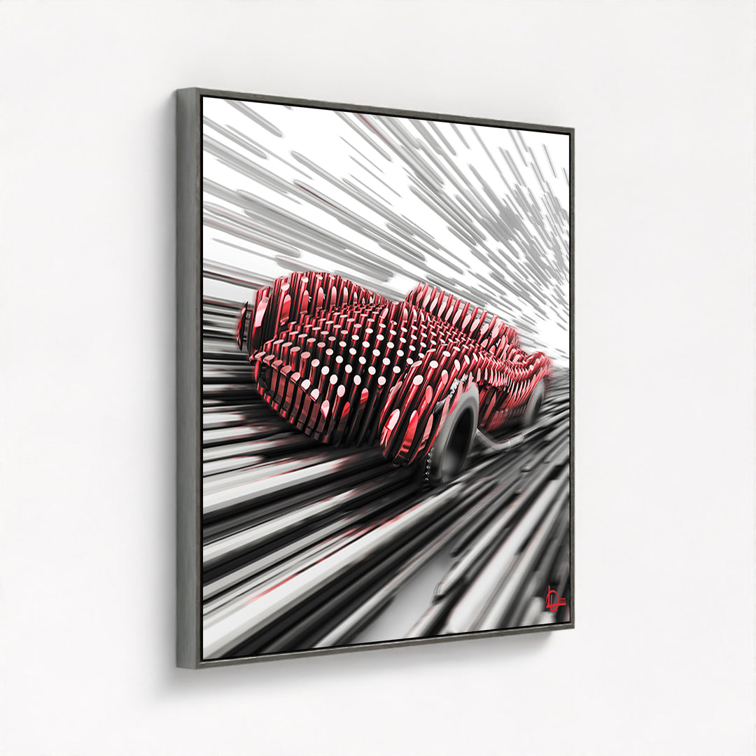 Ferrari Testa Rossa 250 - "The Charge" - Framed Canvas