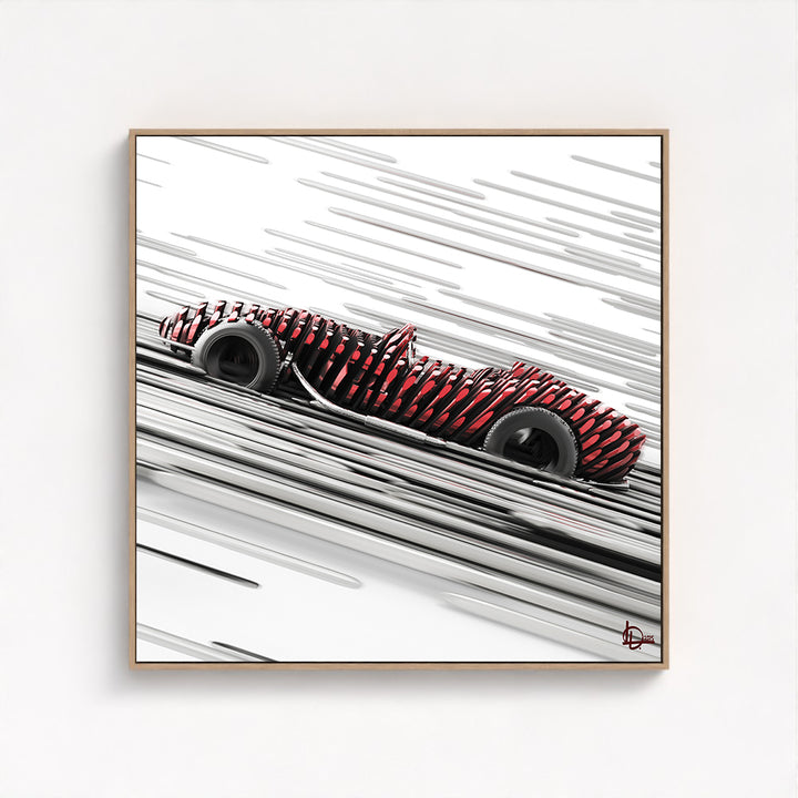 Ferrari Testa Rossa 250 - "The Long Pursuit" - Framed Canvas