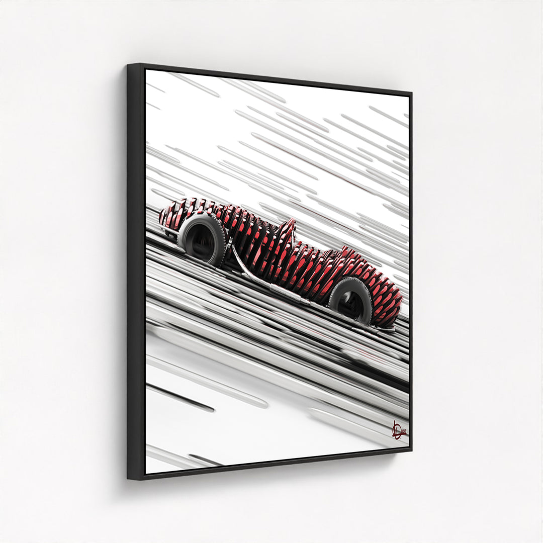 Ferrari Testa Rossa 250 - "The Long Pursuit" - Framed Canvas