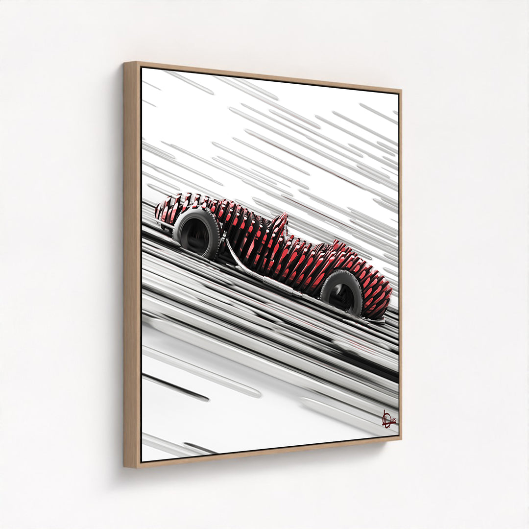 Ferrari Testa Rossa 250 - "The Long Pursuit" - Framed Canvas