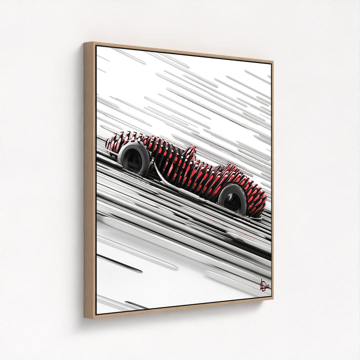Ferrari Testa Rossa 250 - "The Long Pursuit" - Framed Canvas
