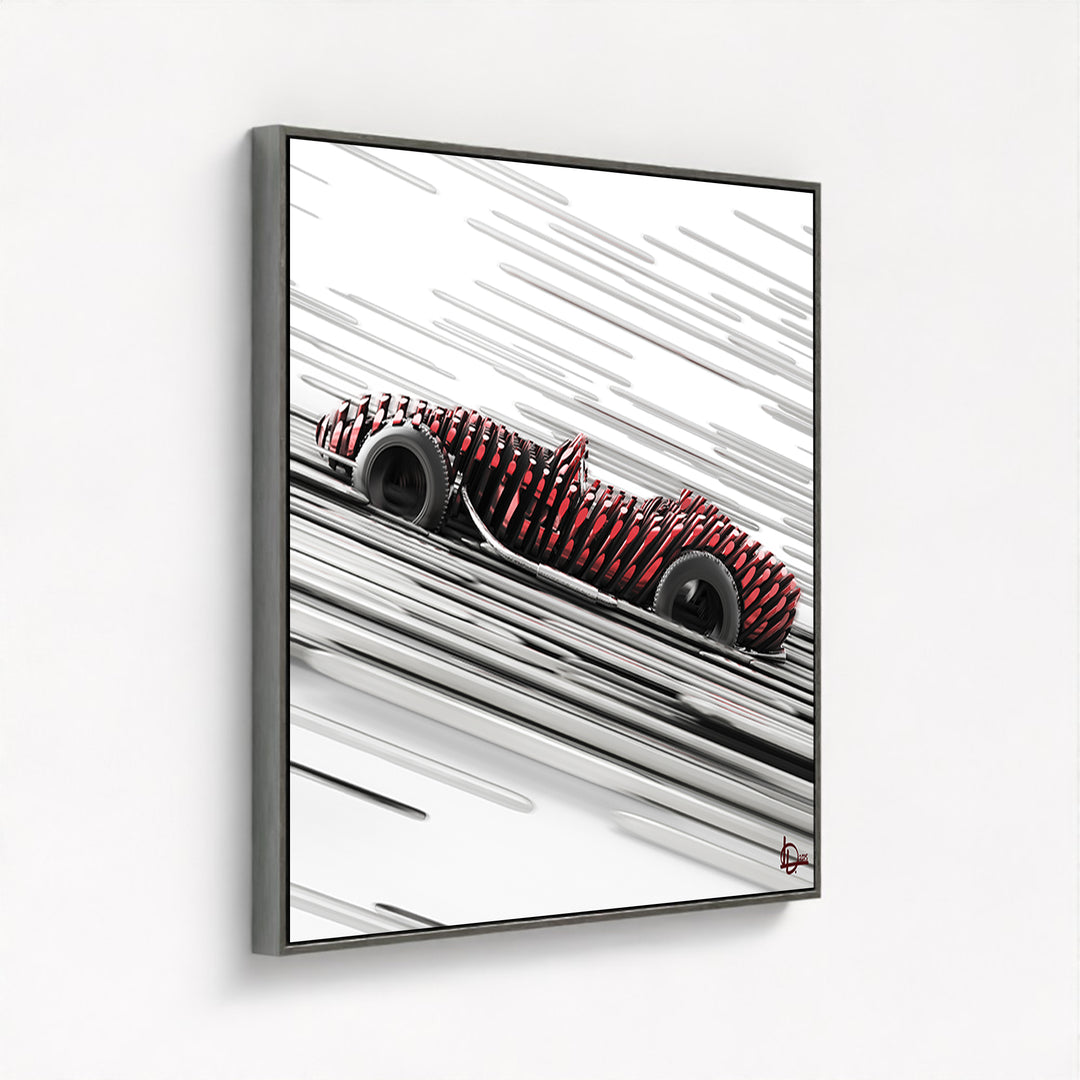 Ferrari Testa Rossa 250 - "The Long Pursuit" - Framed Canvas