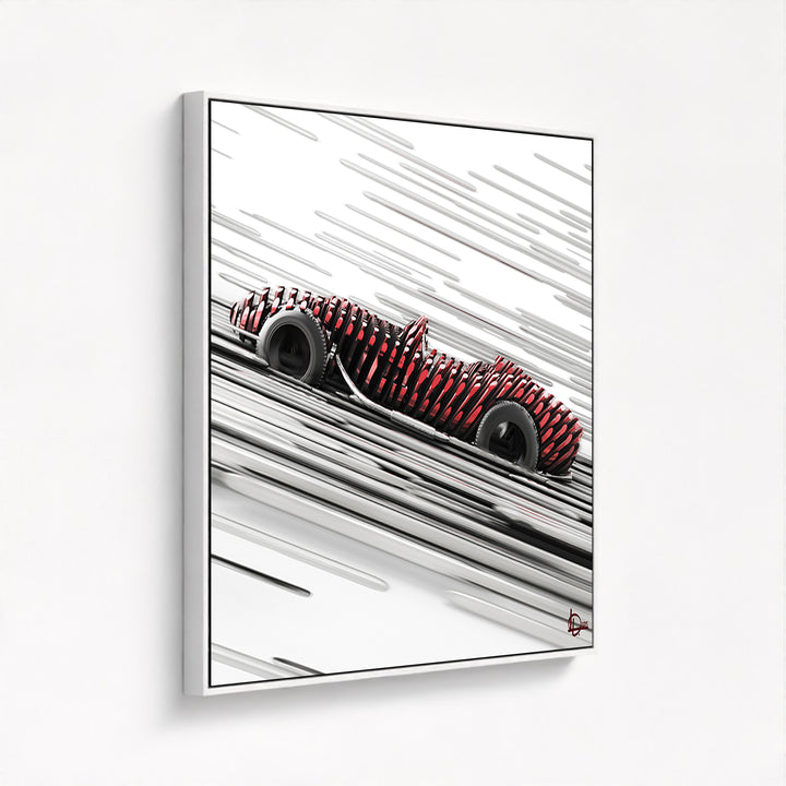 Ferrari Testa Rossa 250 - "The Long Pursuit" - Framed Canvas