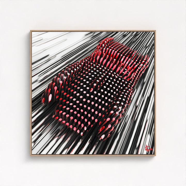 Ferrari Testa Rossa 250 - "The Red Line" - Framed Canvas