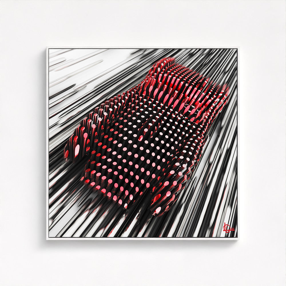 Ferrari Testa Rossa 250 - "The Red Line" - Framed Canvas
