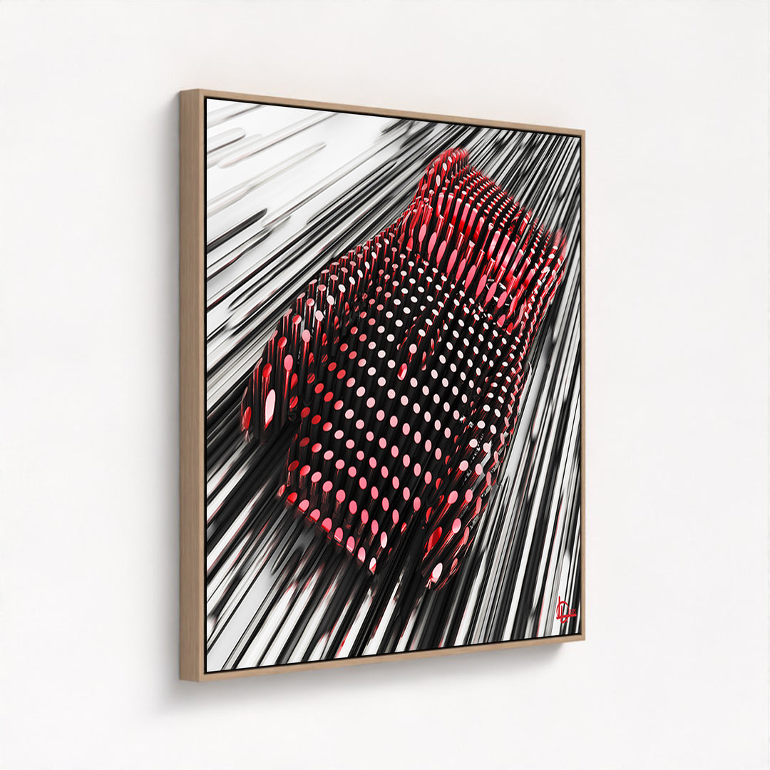 Ferrari Testa Rossa 250 - "The Red Line" - Framed Canvas