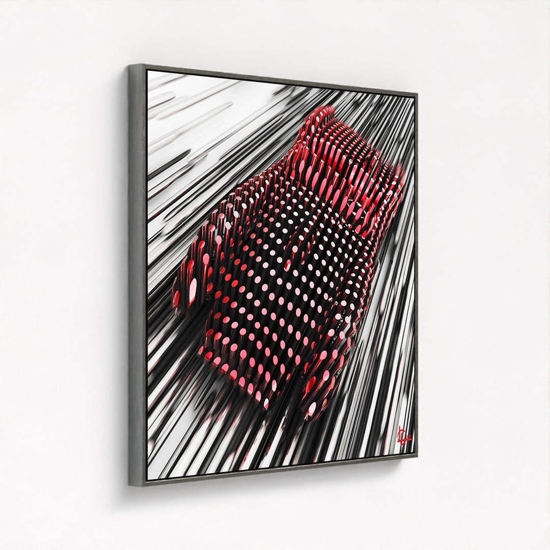 Ferrari Testa Rossa 250 - "The Red Line" - Framed Canvas
