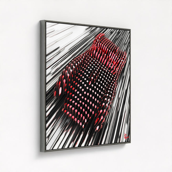 Ferrari Testa Rossa 250 - "The Red Line" - Framed Canvas