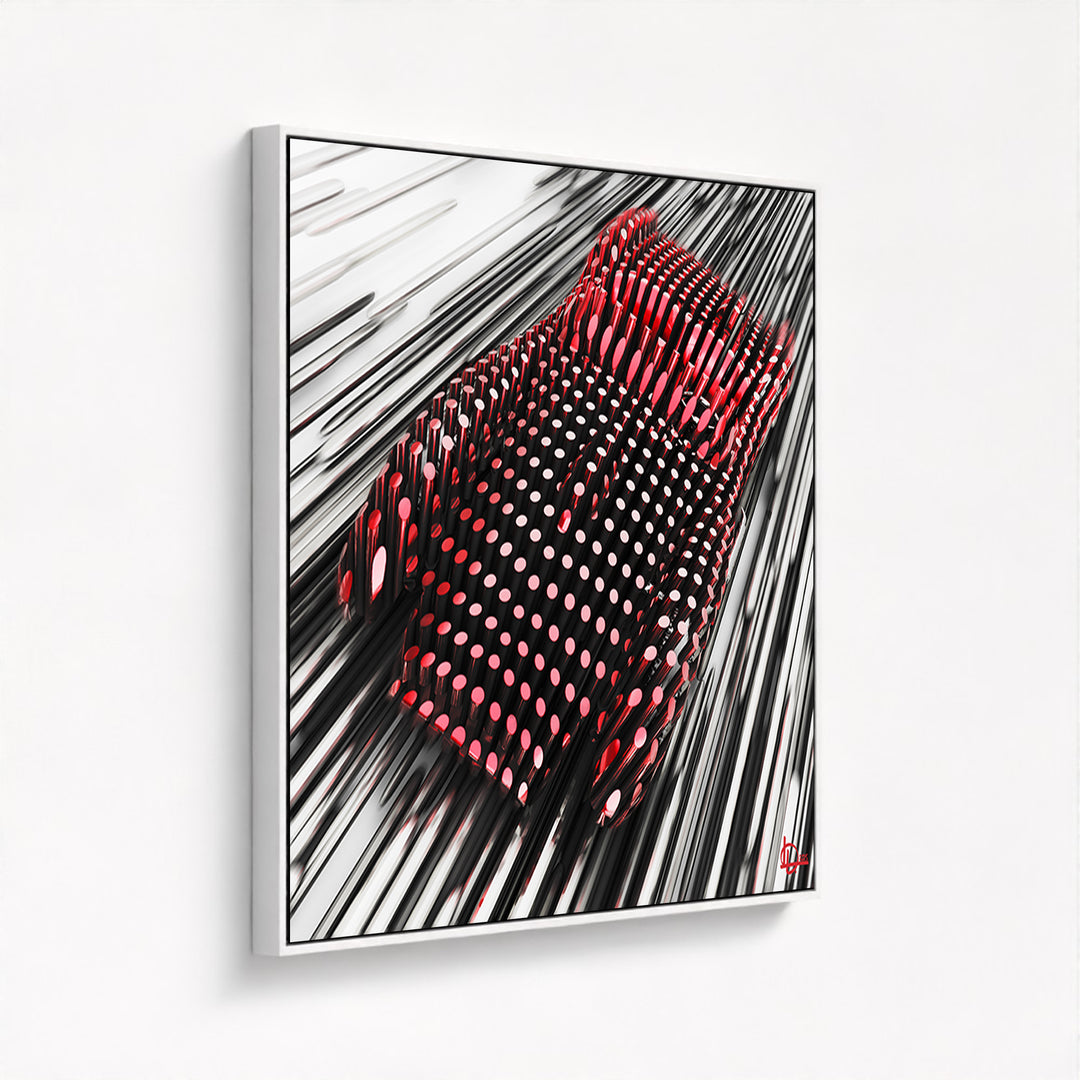 Ferrari Testa Rossa 250 - "The Red Line" - Framed Canvas