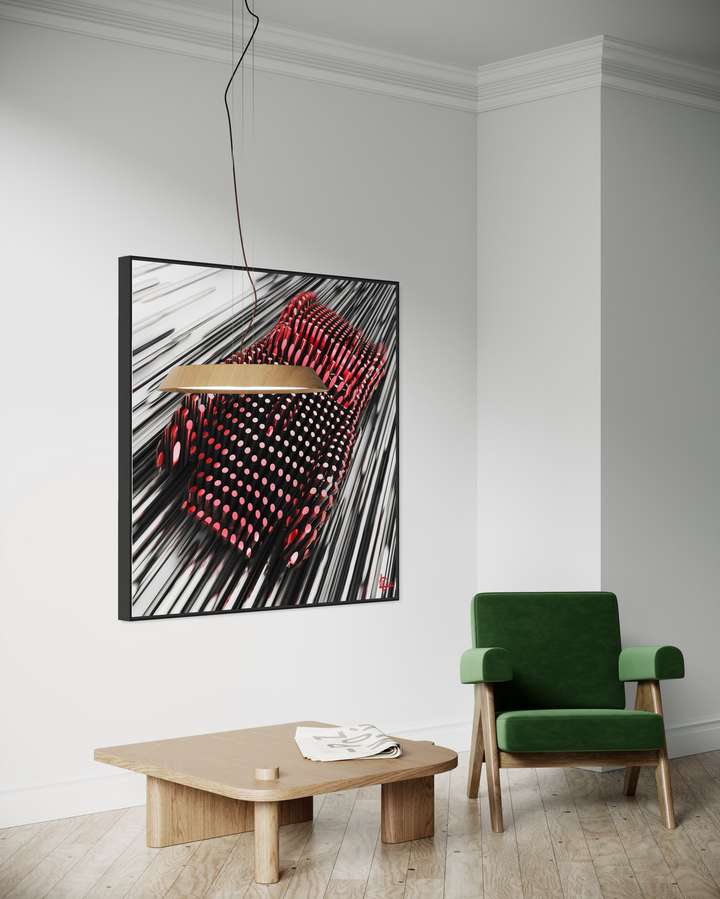 Ferrari Testa Rossa 250 - "The Red Line" - Framed Canvas
